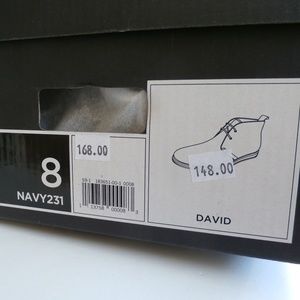 Banana Republic Chukka Boot David Navy Blue 231m